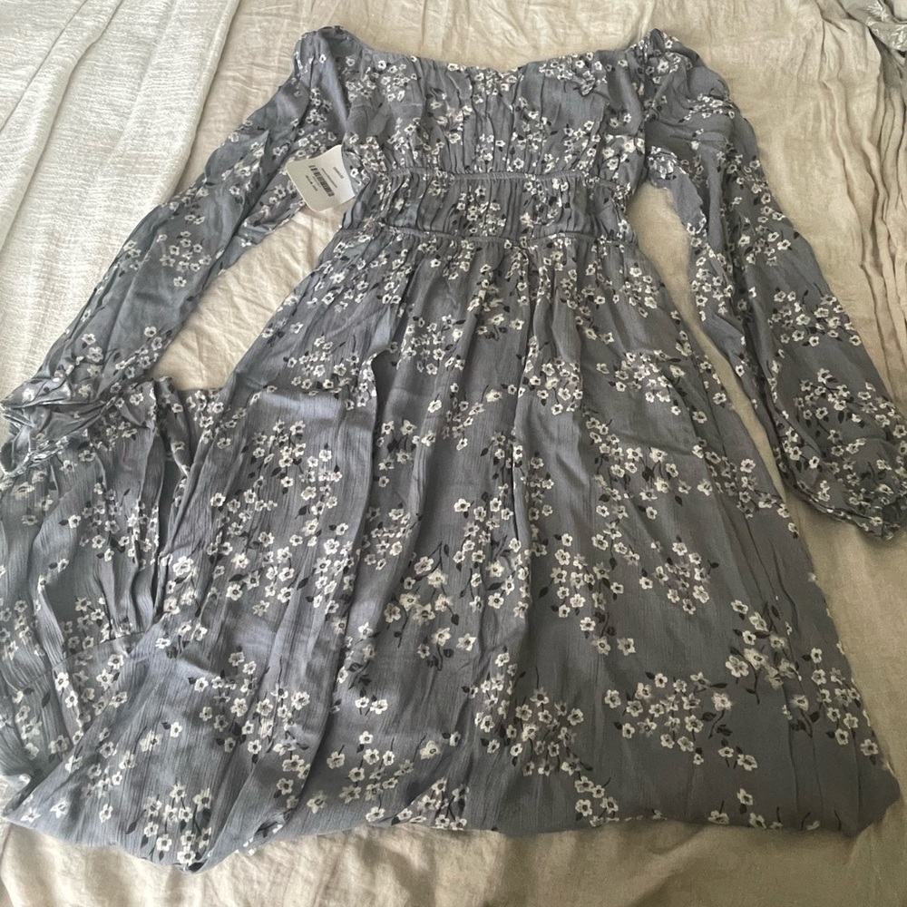 NWT Blue floral midi dress - Picture 4 of 6